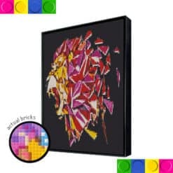 Golden Lion Head Black Back 3x4 Boards